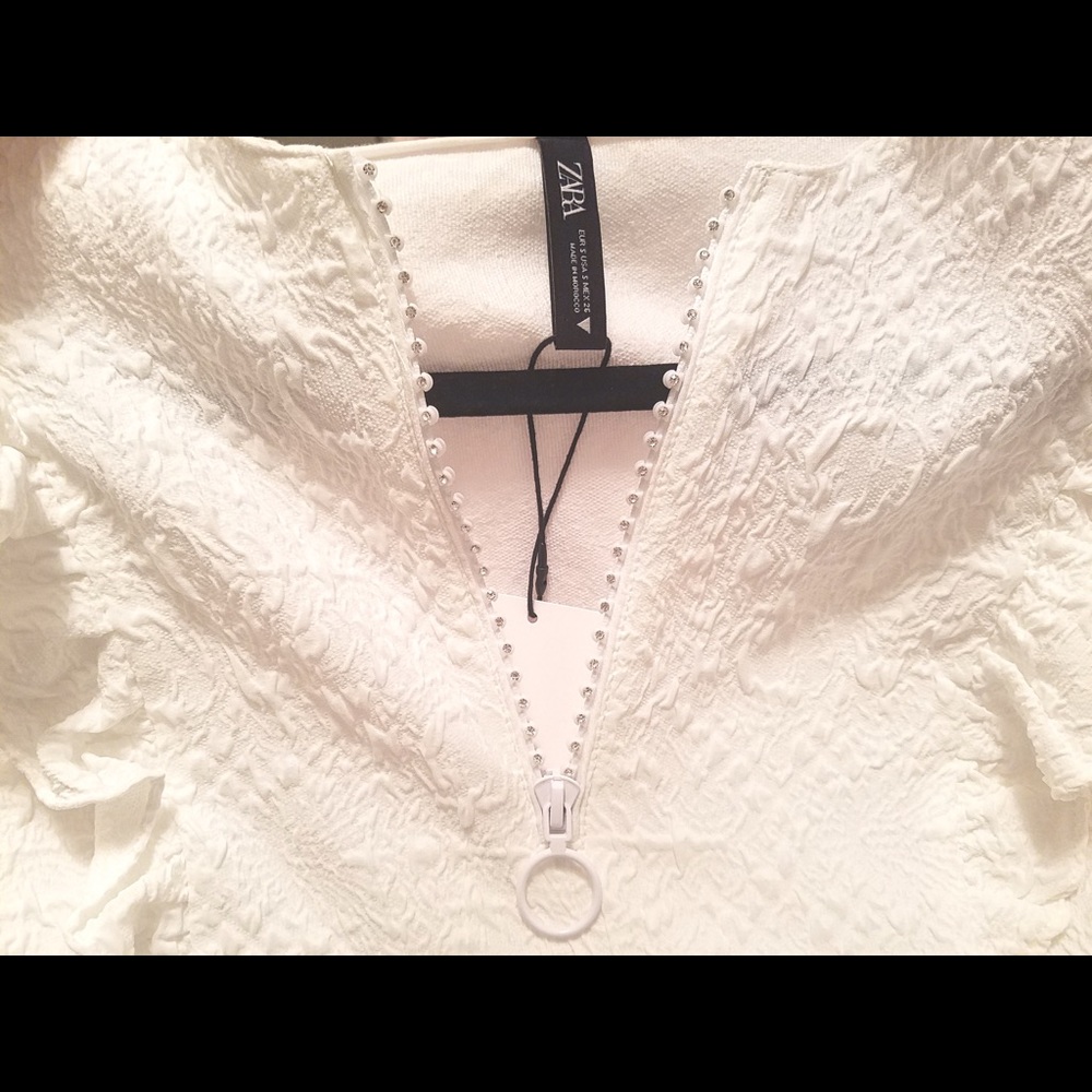 Zara Crop Top with Ruffles